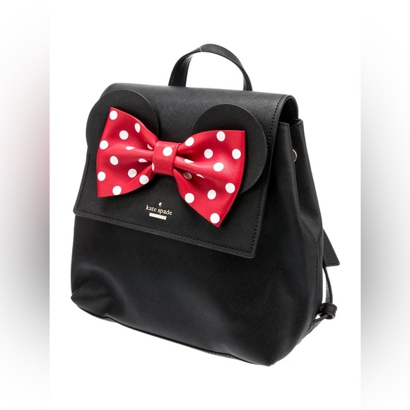 kate spade Handbags - Kate Spade x Disney Minnie Mouse Backpack Neema Small  Black Leather Polka Dots